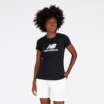 Camiseta New Balance Essentials Basic - Feminina PRETO