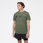 Camiseta New Balance Tenacity Graphic - Masculina VERDE CLARO