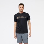 CAMISETA NEW BALANCE TENACITY GRAPHIC PRETO