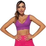 Top Fitness com Bojo Honey Be Transpassado Skin Tp1563 - Feminino ROXO