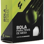 Bola de Tênis de Mesa Fort 3 Estrelas - 6 Bolas BRANCO