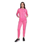 Agasalho sem Capuz adidas Essentials 3-Stripes Tracksuit - Feminino ROSA/PRETO