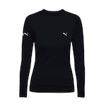 Camiseta Manga Longa Puma Uv50+ 26075 - Feminino PRETO