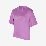 Camiseta Nike Sportswear Boxy - Infantil ROSA/ROXO