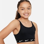 Top Fitness Nike Dri-Fit One - Infantil PRETO