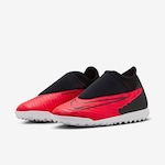 Chuteira Society Nike Phantom Gx Club - Adulto Vermelho/Preto