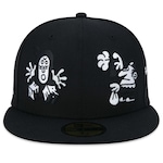 Boné Aba Reta New Era 59Fifty Fitted Muretz - Fechado - Adulto PRETO