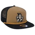 Boné Aba Reta New Era The Golfer Muretz Trucker - Snapback - Adulto CAQUI