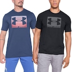 Kit Camisetas Under Armour Boxed Sportstyle - 2 Unidades - Masculina PRETO