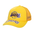 Boné Mitchell & Ness Nba Puff The Magic Los Angeles Lakers - Trucker - Snapback - Adulto AMARELO