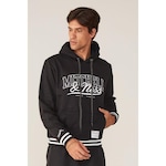 Blusão de Moletom Mitchell & Ness Fechado com Capuz Branded - Masculino PRETO