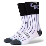 Meia Cano Alto Stance Colorado Rockies - Unissex BRANCO