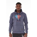 Blusão de Moletom com Capuz Nba Diamond - Masculino AZUL ESCURO