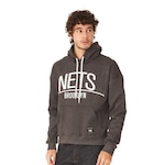 Blusão de Moletom com Capuz Nba Brooklyn Nets - Masculino CINZA