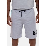 Bermuda Ecko Moletom Plus Size Zig - Masculina CINZA ESCURO