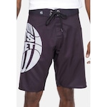 Bermuda Boardshort Nba Basketball Brooklyn Nets - Masculina PRETO