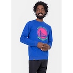 Blusão de Moletom NBA Neon Colors Golden State Warriors Azul Nivea - Masculina AZUL