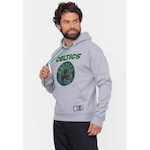 Blusão de Moletom com Capuz Nba Matrix Boston Celtics - Masculino CINZA