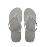 Chinelo Tropical Brasil Bicolor Slim - Unissex BRANCO