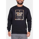 Blusão de Moletom HD Gola Careca Qatar - Masculina PRETO