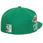 Boné Aba Reta Mitchell & Ness Nba Fitted Hwc Boston Celtics - Fechado - Unissex VERDE