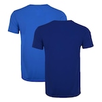 Kit de Camisetas Pmc Básica - 2 Unidades - Infantil AZUL CLA/AZUL ESC