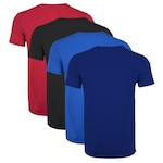 Kit de Camisetas PMC Básica - 4 Undades - Infantil VERMELHO/AZUL