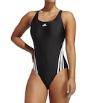 Maiô adidas 3S Swimsuit - Feminino PRETO/BRANCO