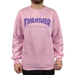 Blusão de Moletom com Capuz Thrasher Out Linei - Masculino ROSA