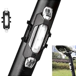 Lanterna para Bike Sinalizadora Gold Sports Led Clear 4 Modos Funções Cabo Usb Recarregável BRANCO