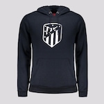 Blusão de Moletom do Atlético de Madrid com Capuz Futfanatics Canguru Escudo - Masculino AZUL ESCURO