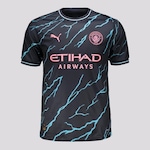 Camisa do Manchester City III 23 Puma Masculina Torcedor AZUL ESCURO