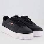 Tênis Puma Carina Logo Power - Feminino PRETO