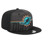 Boné Aba Reta New Era 950 Miami Dolphins Training - Snapback - Adulto PRETO