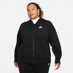 Blusão Plus Size com Capuz Nike Sportswear Club Fleece - Feminino PRETO