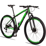 Bicicleta 29 Dropp Z3 - Freio a Disco - Câmbios Shimano - 21 Marchas - Adulto PRETO/VERDE