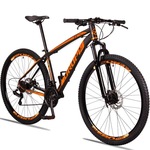 Bicicleta 29 Dropp Z3 - Freio a Disco - Câmbios Shimano - 21 Marchas - Adulto PRETO/LARANJA