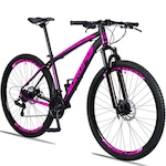 Bicicleta 29 Dropp Z3 - Freio a Disco - Câmbios Shimano - 21 Marchas - Adulto PRETO/ROSA