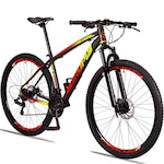 Bicicleta 29 Dropp Z3 - Freio a Disco - Câmbios Shimano - 21 Marchas - Adulto VERMELHO/AMARELO