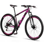 Bicicleta 29 Gt Sprint Mx7 - Freio A Disco - Câmbio Revoshift - 21 Marchas - Adulto PRETO/ROSA