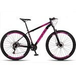 Bicicleta 29 Raider Z3X Pro - Freio a Disco - Câmbio Revoshift - 21 Marchas - Adulto PRETO/ROSA