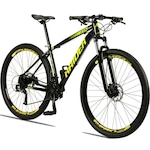 Bicicleta 29 Raider Z3X Pro - Freio Hidráulico Suspensão com Trava - Câmbio Traseiro Shimano Altus - 27V - Adulto PRETO/AMARELO