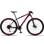 Bicicleta 29 Raider Z3X Pro - Freio Hidráulico Suspensão com Trava - Câmbio Traseiro Shimano Altus - 27V - Adulto PRETO/ROSA