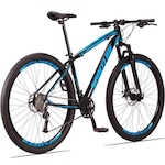 Bicicleta 29 Spaceline Vega - Câmbio Shimano - Freio A Disco E Suspensão - 27 Marchas - Adulto PRETO/AZUL