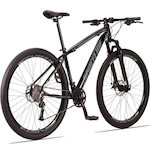 Bicicleta 29 Spaceline Vega - Câmbio Shimano - Freio A Disco E Suspensão - 27 Marchas - Adulto PRETO/CINZA