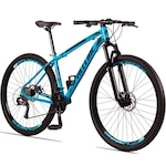 Bicicleta 29 Spaceline Vega - Câmbio Shimano - Freio A Disco E Suspensão - 27 Marchas - Adulto AZUL/PRETO