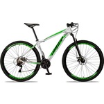 Bicicleta Aro 29 Dropp Aluminum - Câmbio Traseiro Shimano - Freio A Disco Bike Mtb Alumínio - 24V - Adulto BRANCO/VERDE