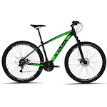 Bicicleta Aro 29 South Stark - Freio Mecânico - Câmbios Shimano - 24 Marchas - Adulto PRETO/VERDE