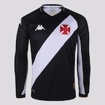 Camisa do Vasco Manga Longa I 2023 Kappa - Masculina PRETO