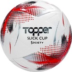 Bola Society Topper Slick Cup BRANCO/VERMELHO